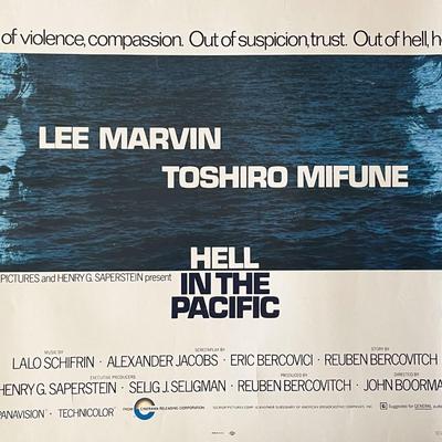 Hell in the Pacific 1968 vintage movie poster