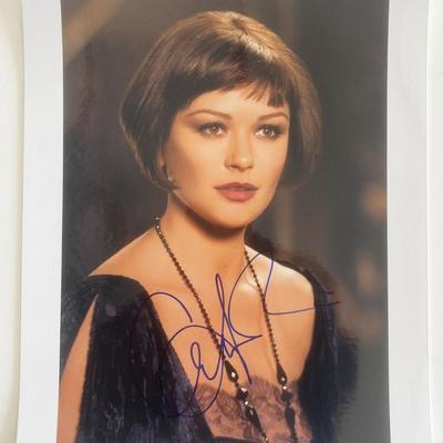 Catherine Zeta Jones signed photo