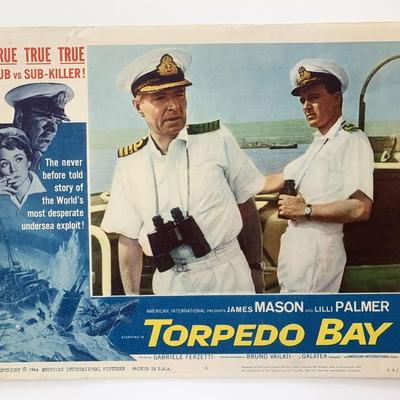 Torpedo Bay original 1964 vintage lobby card