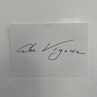 The Godfather Abe Vigoda original signature