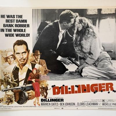 Dillinger original 1973 vintage lobby card