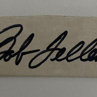 Baseball Player Bob Feller Original Signature