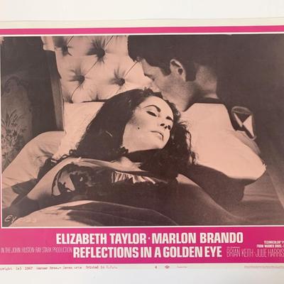 Reflections in a Golden Eye original 1967 vintage lobby card