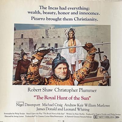 The Royal Hunt of the Sun 1969 vintage movie poster