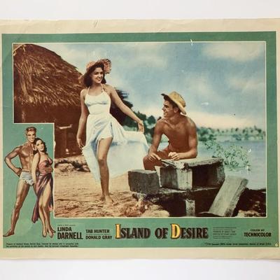 Island of Desire original 1952 vintage lobby card