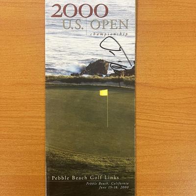 2000 Pebble Beach 100th U.S. Open Championship Tim Herron signed program - Global Authenticated