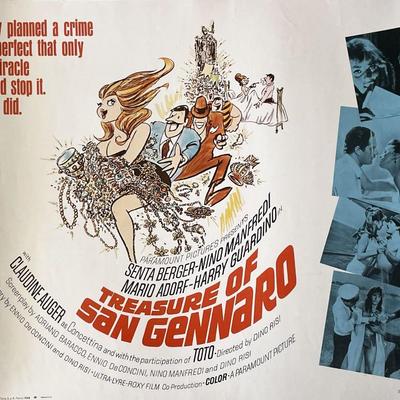 Treasure of San Gennaro 1966 vintage movie poster