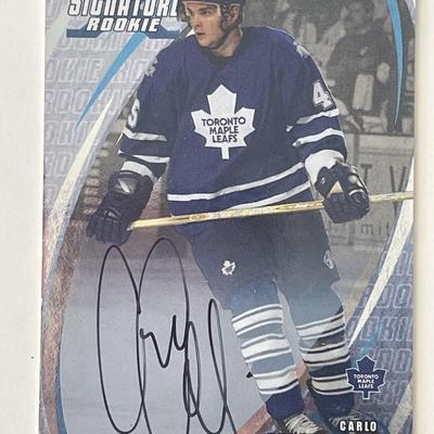 Toronto Maple Leafs Carlo Colaiacovo signed autograph card