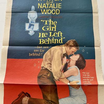 The Girl He Left Behind 1956 vintage movie poster 