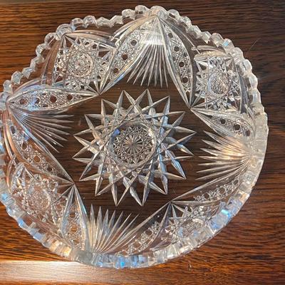 =American Brilliant Period Cut Crystal Bowl