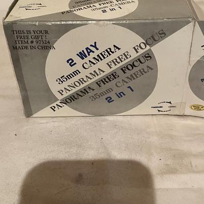 KODAK BROWNIE W/HAWKEYE FLASH & PANORAMA 35MM CAMERA