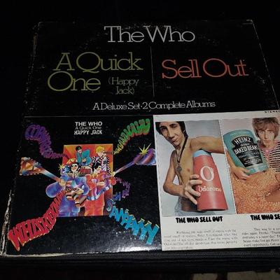THE WHO ALBUMS "WHO LAST" AND "A QUICK ONE/SOLD OUT"