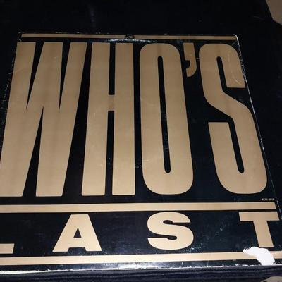 THE WHO ALBUMS "WHO LAST" AND "A QUICK ONE/SOLD OUT"