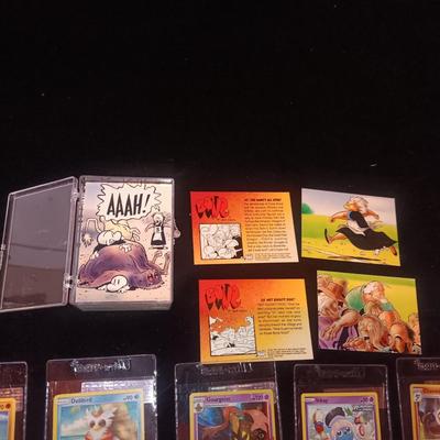 MINT POKEMON CARDS AND A STACK OF BONE CARDS