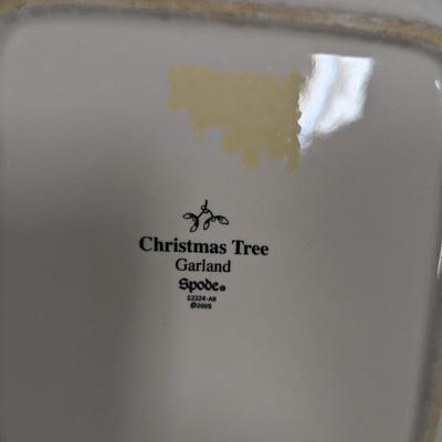 Christmas Tree Garland Spode Dish