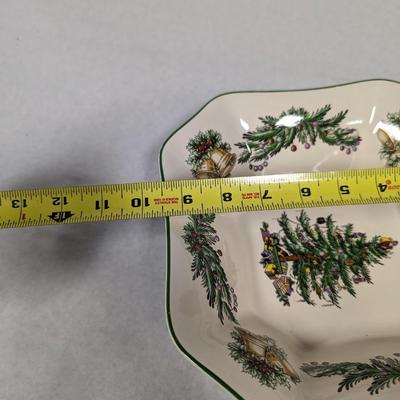 Christmas Tree Garland Spode Dish