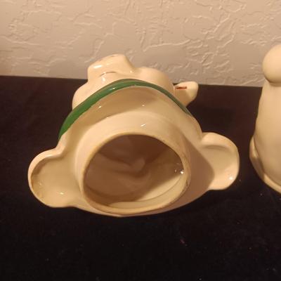 SHAWNEE SHAMROCK SMILEY PIG COOKIE JAR