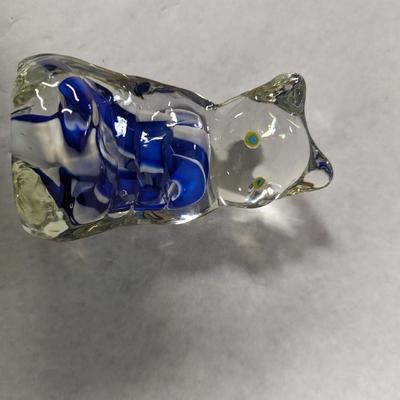 Murano Style Art Glass Cat Figure