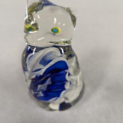 Murano Style Art Glass Cat Figure