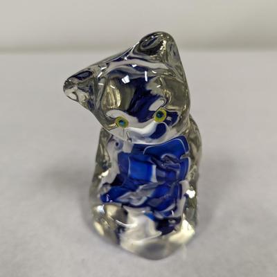 Murano Style Art Glass Cat Figure
