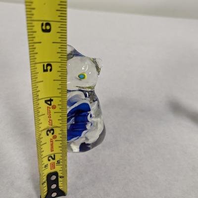 Murano Style Art Glass Cat Figure