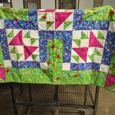 Colorful Quilt Approx 48" x 48"
