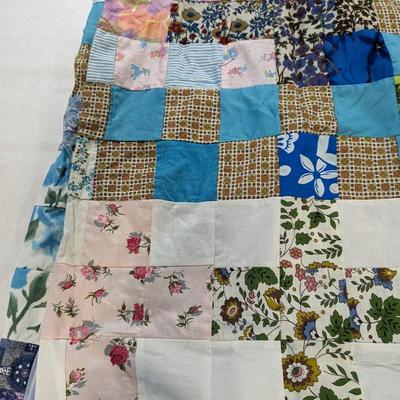 Handmade Quilt patches Approx 78" x 73"