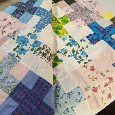 Handmade Quilt patches Approx 78" x 73"