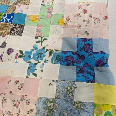Handmade Quilt patches Approx 78" x 73"