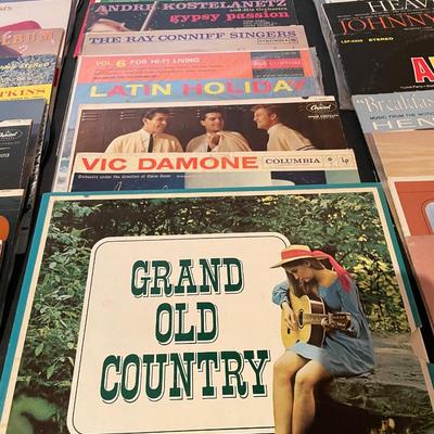 A LARGE SELECTION OF MUSIC ON VINYL RECORDS