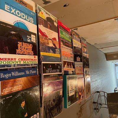 A LARGE SELECTION OF MUSIC ON VINYL RECORDS