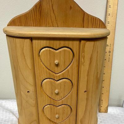 large wood table top Jewelry chest or hang it on wall - decorate your way