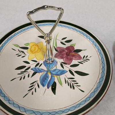 Hand Painted Stangl Pottery Serving Dessert Trays