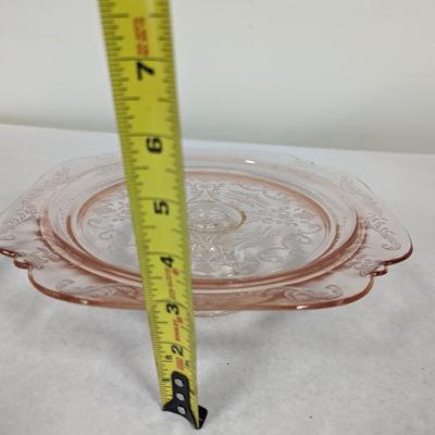 Indiana Glass Madrid Pink Cake Stand