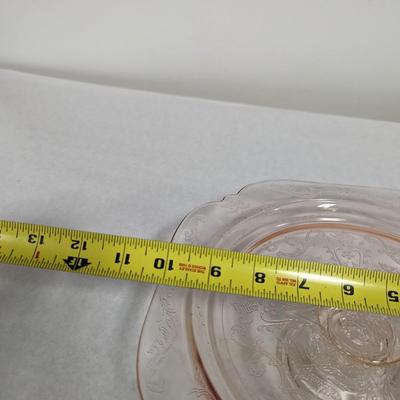 Indiana Glass Madrid Pink Cake Stand