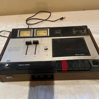 VINTAGE REALISTIC CASSETTE DECK TAPE RECORDER