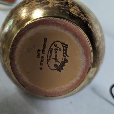 Stangl Granada Gold Hand Painted Vase