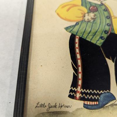 Vintage Signed Litho K. Townsend Little Jack Horner
