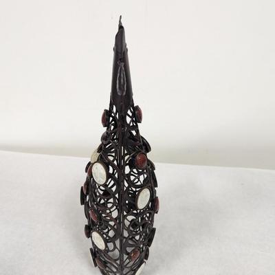 Metal Jeweled Rooster