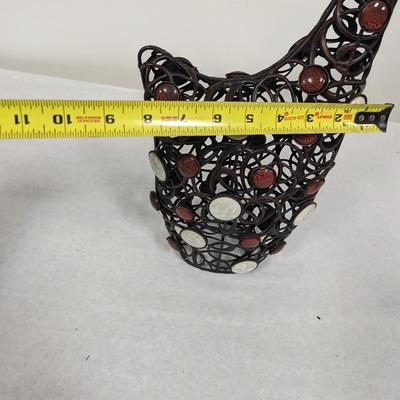 Metal Jeweled Rooster