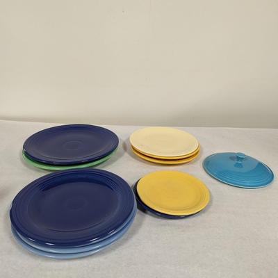 12 Pieces Of Fiesta Ware Dishes