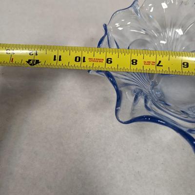 Vintage Cambridge Caprice Moonlight Blue Oval Bowl Footed