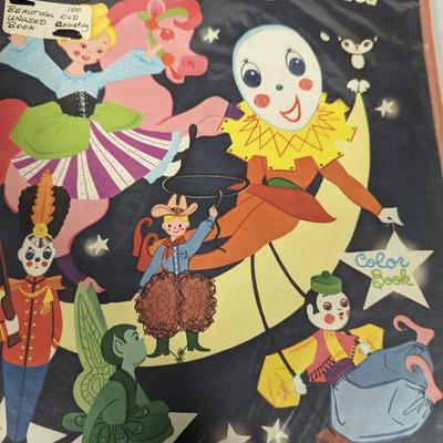 Vintage Unused Coloring Books