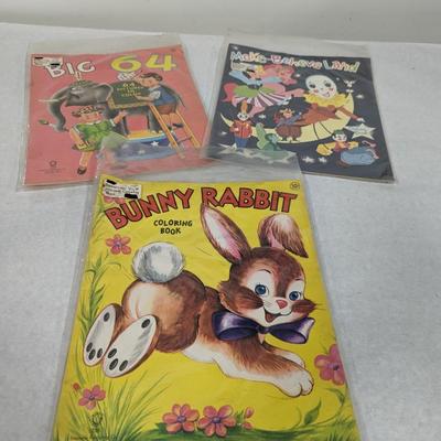 Vintage Unused Coloring Books