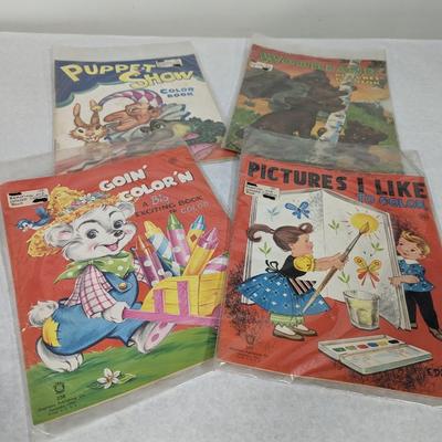 Vintage Unused Coloring Books