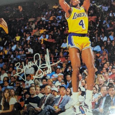 20" x 16" Las Angeles Lakers Poster Magic Johnson Green Worthy Scott