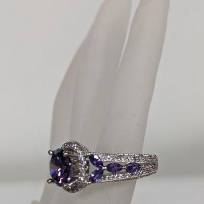 S925 Purple Ring Approx Size 9