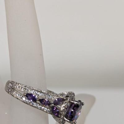 S925 Purple Ring Approx Size 9