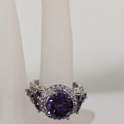 S925 Purple Ring Approx Size 9
