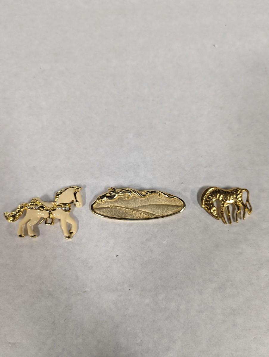 thumbnail image 2 of Show Off Your Wild Side With This Antique Silver Horse Pin From PinMart 2 of 2